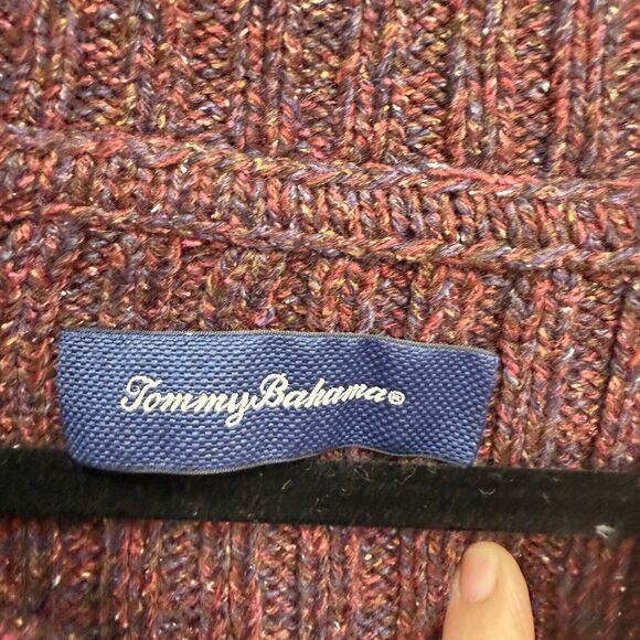 Tommy Bahama Sweater Mens XXL Merino Wool Silk 1/4 Zip Academia Preppy 2XL - Picture 3 of 10
